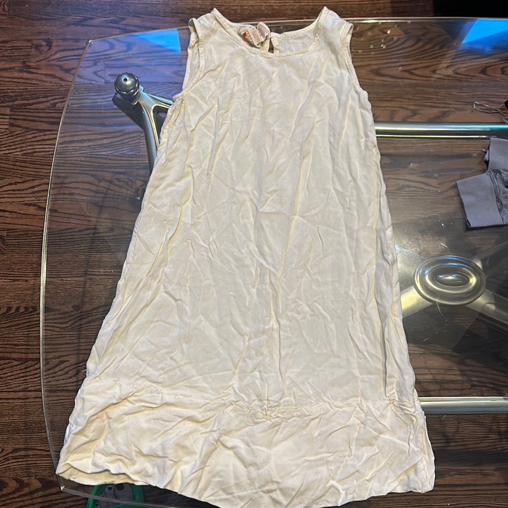 Girls Cream Colored Dress Size 9/10
